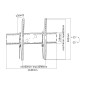 Equip 650322 Supporto per montaggio a parete TV curvo e inclinato da 60” a 100” Equip 650322 Supporto per montaggio a parete TV curvo e inclinato da 60” a 100”