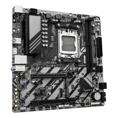 GIGABYTE B840M D2H Scheda madre - CPU AMD Ryzen 9000, VRM a 5+2+2 fasi, fino a 7600 MHz DDR5, 1xPCIe 4.0 + 1xPCIe 3.0 M.2, LAN