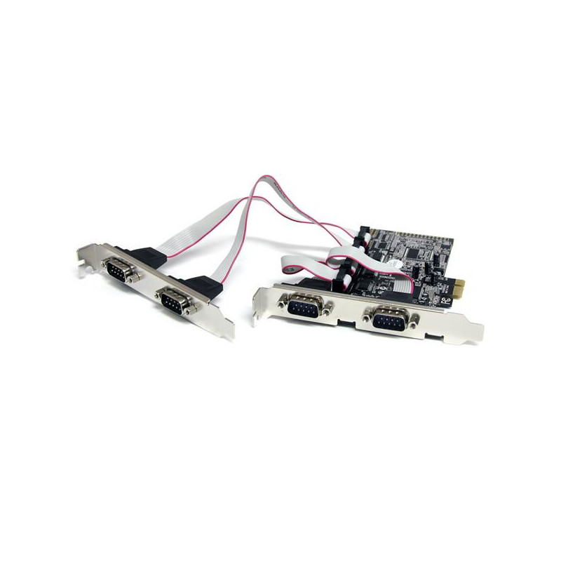 StarTech.com Scheda seriale PCI Express nativa a 4 porte RS-232 con 16550 UART StarTech.com Scheda seriale PCI Express nativa a 4 porte RS-232 con 16550 UART
