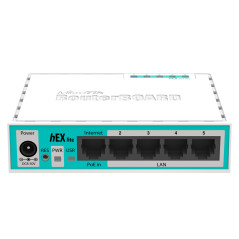 Mikrotik hEX lite router cablato Bianco