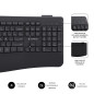 SUBBLIM SUBKBC-DCOPW2 tastiera Mouse incluso Casa/ufficio RF senza fili + Bluetooth QWERTY Spagnolo Nero