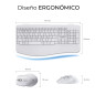 SUBBLIM SUBKBC-DCOPW1 tastiera Mouse incluso Casa/ufficio RF senza fili + Bluetooth QWERTY Spagnolo Bianco SUBBLIM SUBKBC-DCOPW1 tastiera Mouse incluso Casa/ufficio RF senza fili + Bluetooth QWERTY Spagnolo Bianco