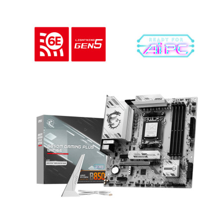 MSI B850M GAMING PLUS WIFI6E AMD B850 Socket AM5 micro ATX