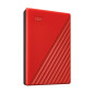 Western Digital My Passport disco rigido esterno 4 TB 3.2 Gen 1 (3.1 Gen 1) Rosso