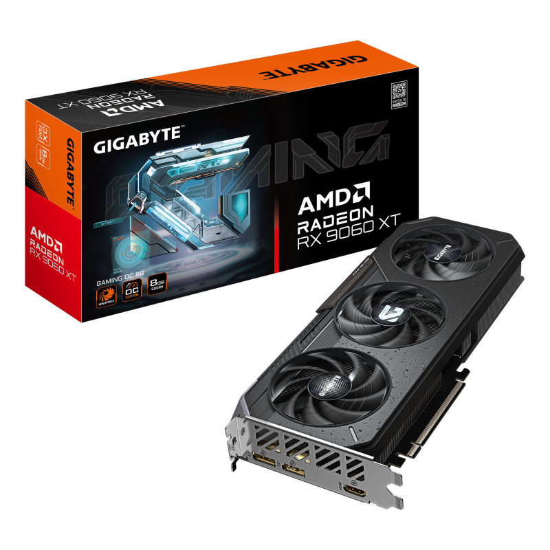 GIGABYTE Radeon RX 9060 XT GAMING OC 8G Scheda Grafica - 8GB GDDR6, 128bit, PCI-E 5.0, 3320 MHz Frequenza core, 2 x GIGABYTE Radeon RX 9060 XT GAMING OC 8G Scheda Grafica - 8GB GDDR6, 128bit, PCI-E 5.0, 3320 MHz Frequenza core, 2 x