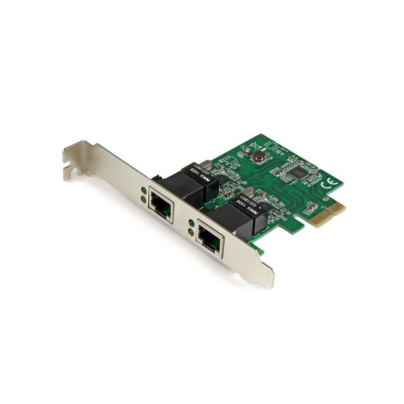 StarTech.com Adattatore Scheda di Rete Ethernet Gigabit PCI express PCIe NIC a 2 porte RJ45 da 1 Gbps