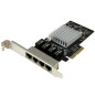 StarTech.com Scheda di rete PCIe Gigabit Power over Ethernet a 4 porte - Adattatore PCI express - Intel I350 NIC StarTech.com Scheda di rete PCIe Gigabit Power over Ethernet a 4 porte - Adattatore PCI express - Intel I350 NIC