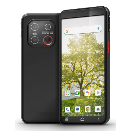 Emporia emporiaSMART.ME7 13,8 cm (5.45") SIM singola Android 15 4G USB tipo-C 6 GB 128 GB 3500 mAh Nero