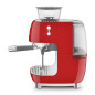 Smeg Macchina da Caffè Espresso Manuale con macinacaffè integrato 50's Style – Rosso LUCIDO – EGF03RDEU Smeg Macchina da Caffè Espresso Manuale con macinacaffè integrato 50's Style – Rosso LUCIDO – EGF03RDEU