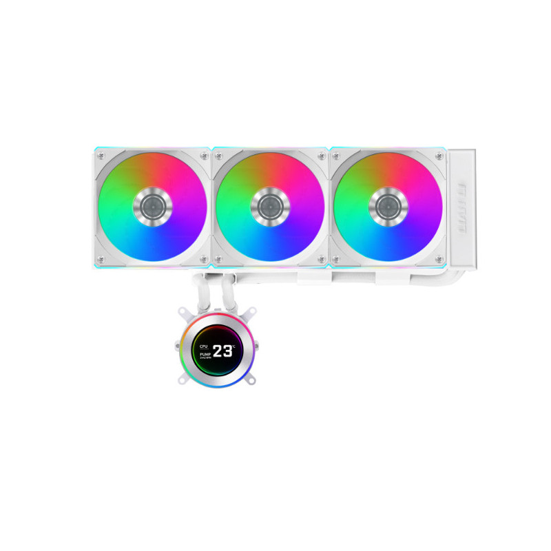Lian Li GA II Hydroshift II LCD-C 360CL Processore Raffreddatore di liquidi tutto in uno 12 cm Bianco 1 pz