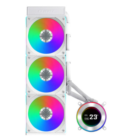 Lian Li GA II Hydroshift II LCD-C 360CL Processore Raffreddatore di liquidi tutto in uno 12 cm Bianco 1 pz