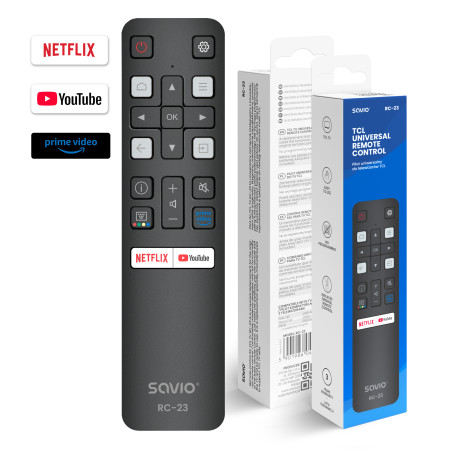 Savio RC-23 telecomando IR Wireless Universale Pulsanti