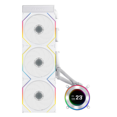 Lian Li GA II Hydroshift II LCD-C 360TL Case per computer Raffreddatore di liquidi tutto in uno 12 cm Bianco 1 pz