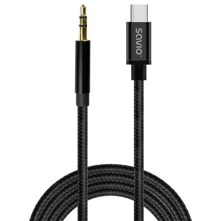 Savio CL-187 cavo audio 1 m Nero