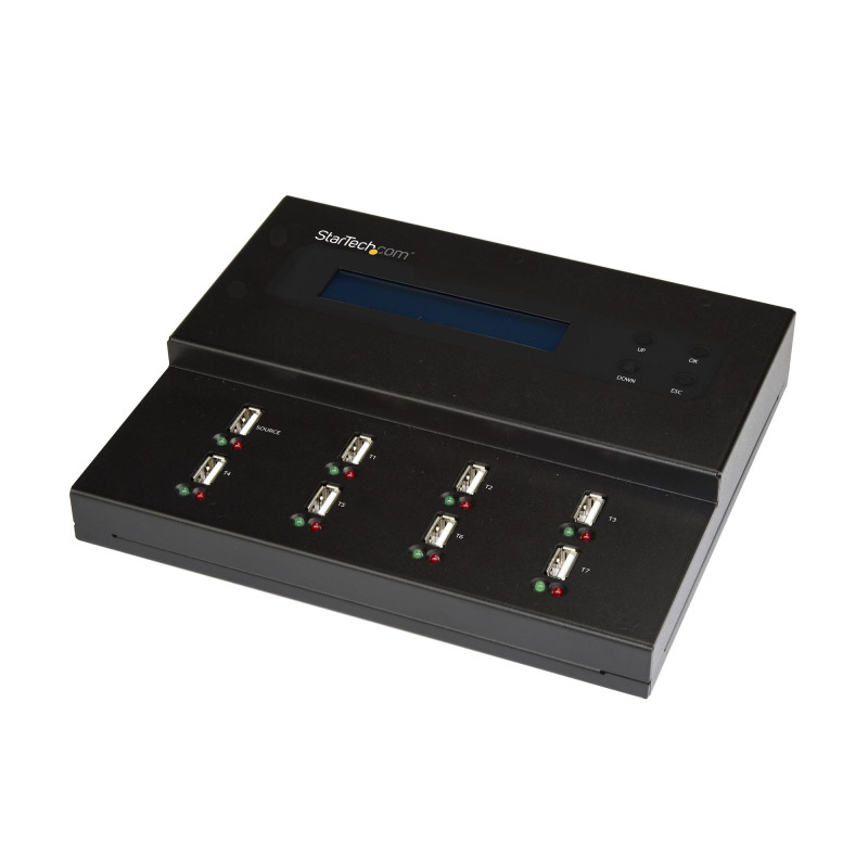 StarTech.com Docking Station per Unità Flash USB - Duplicatore/Eraser Standalone 1:7 per Chiavette USB consente la copia del