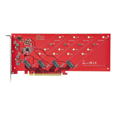 StarTech.com QUAD-M2-PCIE-CARD-B scheda di interfaccia e adattatore Interno M.2
