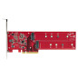 StarTech.com Adattatore PCI Express M.2 NVMe - Scheda Adattatore PCIe 4.0 x8 x16 a Doppio SSD M.2 NVMe or AHCI, 7.8Gbps per