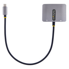 StarTech.com Adattatore USB-C a VGA HDMI, Adattatore Multiporta USB Type-C a VGA HDMI 4K 60Hz HDR con Uscita Audio da 3,5 mm