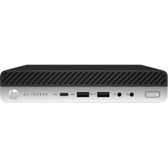 HP EliteDesk 800 G3 Refurbished Intel® Core™ i5 8 GB DDR4-SDRAM 256 GB SSD Windows 10 Pro Desktop Mini PC Nero, Argento