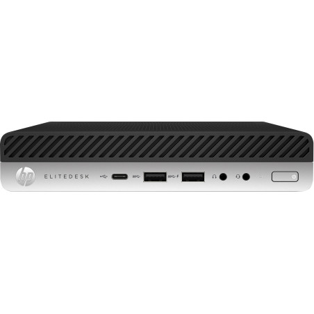 HP EliteDesk 800 G3 Refurbished Intel® Core™ i5 8 GB DDR4-SDRAM 256 GB SSD Windows 10 Pro Desktop Mini PC Nero, Argento