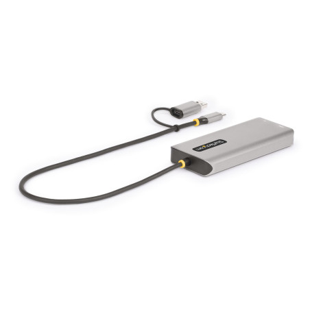 StarTech.com Adattatore multiporta USB-C con dongle USB-C a USB-A, doppio HDMI (4K30Hz/1080p60Hz), Hub USB-A 5Gbps a 3 porte,