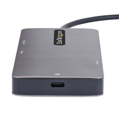StarTech.com Adattatore USB C Multiporta, Doppio HDMI 4K 60Hz, Hub USB A 5Gbps a 2 porte, 100W Power Delivery Pass-Through,