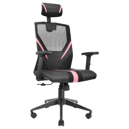 Mars Gaming MGC-ERGO Sedia per gaming universale Seduta imbottita Rosa, Nero