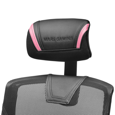 Mars Gaming MGC-ERGO Sedia per gaming universale Seduta imbottita Rosa, Nero