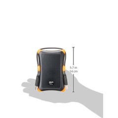 Silicon Power Armor A30 disco rigido esterno 1 TB 2.5" USB tipo A 3.2 Gen 1 (3.1 Gen 1) Nero
