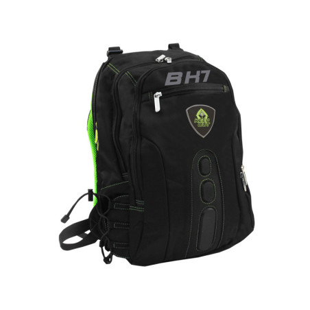 KeepOut BK7G zaino Nero, Verde Nylon