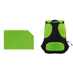 KeepOut BK7G zaino Nero, Verde Nylon