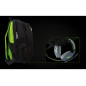 KeepOut BK7G zaino Nero, Verde Nylon KeepOut BK7G zaino Nero, Verde Nylon