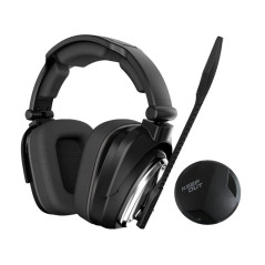 KeepOut HXAIR cuffia e auricolare Wireless A Padiglione Gaming Nero, Argento