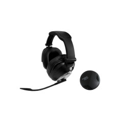 KeepOut HXAIR cuffia e auricolare Wireless A Padiglione Gaming Nero, Argento