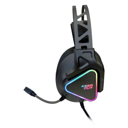 KeepOut HXPRO+ cuffia e auricolare Cablato A Padiglione Gaming USB tipo A Nero