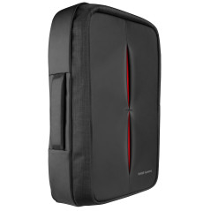 Mars Gaming MB2 zaino Nero, Rosso Alluminio, Nylon