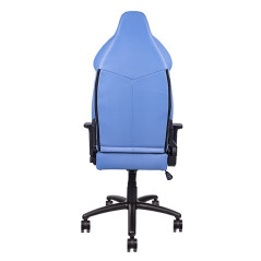 Thermaltake GGC-VCO-LWLWDS-01 sedia per videogioco Poltrona per gaming Seduta imbottita Blu, Bianco
