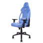 Thermaltake GGC-VCO-LWLWDS-01 sedia per videogioco Poltrona per gaming Seduta imbottita Blu, Bianco