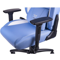 Thermaltake GGC-VCO-LWLWDS-01 sedia per videogioco Poltrona per gaming Seduta imbottita Blu, Bianco