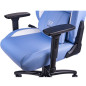Thermaltake GGC-VCO-LWLWDS-01 sedia per videogioco Poltrona per gaming Seduta imbottita Blu, Bianco