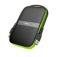 Silicon Power Armor A60 disco rigido esterno 2 TB 2.5" USB tipo A 2.0 3.2 Gen 1 (3.1 Gen 1) Nero