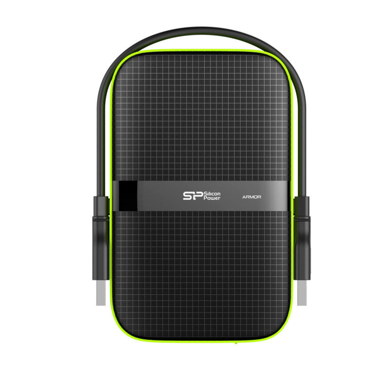 Silicon Power Armor A60 disco rigido esterno 4 TB 2.5" Micro-USB B 3.2 Gen 1 (3.1 Gen 1) Nero, Verde