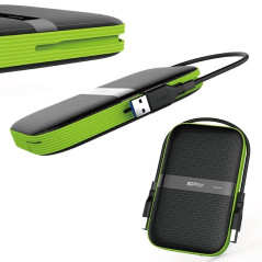 Silicon Power Armor A60 disco rigido esterno 4 TB 2.5" Micro-USB B 3.2 Gen 1 (3.1 Gen 1) Nero, Verde