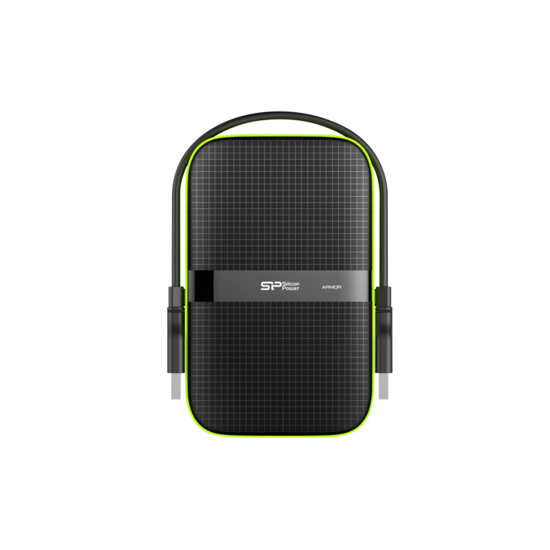Silicon Power Armor A60 disco rigido esterno 5 TB 2.5" Micro-USB B 3.2 Gen 1 (3.1 Gen 1) Nero, Verde