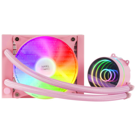 Mars Gaming MLONE120P sistema di raffreddamento per computer Processore Raffreddatore di liquidi tutto in uno 12 cm Rosa 1 pz