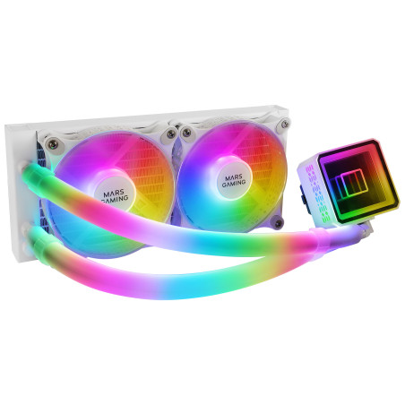 Mars Gaming ML-ULTRA240 Processore Raffreddatore di liquidi tutto in uno Bianco 1 pz