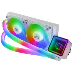Mars Gaming ML-ULTRA240 Processore Raffreddatore di liquidi tutto in uno Bianco 1 pz