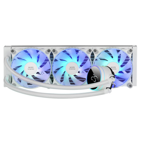 Mars Gaming ML-LCD360W Processore Kit di raffreddamento a liquido 12 cm Bianco 1 pz