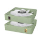 Thermaltake CL-F198-PL12MG-A sistema di raffreddamento per computer Case per computer Ventilatore 12 cm Verde 3 pz