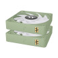 Thermaltake CL-F196-PL12MG-A sistema di raffreddamento per computer Case per computer Ventilatore 12 cm Verde 3 pz